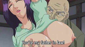 Fatherly enjoy and prohibited desire: Cougar tempts her daddy in law in explicit Manga porn video